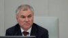 El Presidente de la Duma Estatal de la Asamblea Federal de la Federación de Rusia, Vyacheslav Volodin. 