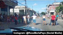 Protestas en El Cerro, La Habana, el 30 de septiembre, 2022. 