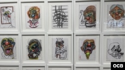 Obras de Luis Manuel Otero Alcántara expuestas en la exhibición de arte "Alcántara".