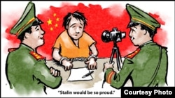 Los comunistas chinos extraen a la fuerza confesiones a sus críticos y las televisan.