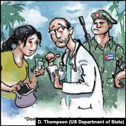 “No me pague a mí. Páguele a él” (Dpto. de Estado de EEUU/D. Thompson)