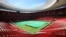 Fotografía de archivo del reinagurado estadio Mané Garrincha, en Brasilia, donde se disputarán los partidos Brasil - Camerún, Colombia v-Costa de Marfil, Suiza - Ecuador y Portugal - Ghana del Mundial Brasil 2014.