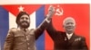 Cartel de solidaridad entre Castro y Jruschov