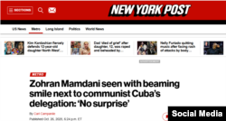 New York Post sobre visita de diplomáticos cubanos a Albany