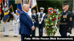Presidente Donald Trump en el Día de los Caídos