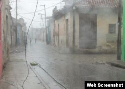 Tornado en Centro Histórico de Camagüey afectó servicio eléctrico el martes. Foto Radio Cadena Agramonte