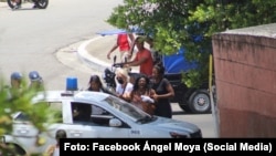 La líder de Las Damas de Blanco, berta Soler, detenida el 2 de julio de 2025 en La Habana