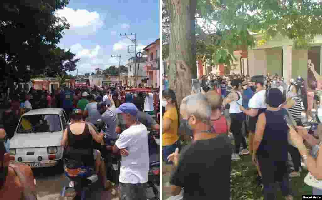 Multitudinaria protesta en San Antonio de los Baños el 11 de julio de 2021, que se extendió a toda la isla hasta convertirse en el mayor levantamiento popular contra el régimen comunista en seis décadas. La represión y los procesos judiciales contra los manifestantes han tenido amplia cobertura en Radio Martí.