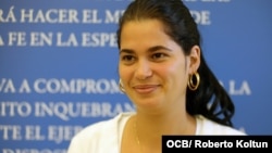 Sissi Abascal, joven cubana opositora al regimen cubano.