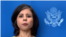 Namita Biggins, vocera en español del Departamento de Estado.