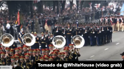 Imágenes del desfile militar por el 250 aniversario del Ejército de EEUU