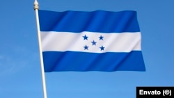 La bandera de Honduras. 
