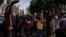 Cubanos protestan contra el gobierno, el 11 de julio, en una calle de La Habana. REUTERS/Alexandre Meneghini