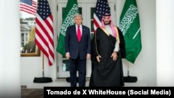 El presidente Donald Trump recibió en la Casa Blanca al príncipe heredero Mohammed bin Salman del Reino de Arabia Saudita.