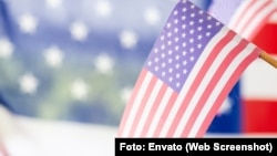 Una bandera de Estados Unidos en una imagen de archivo