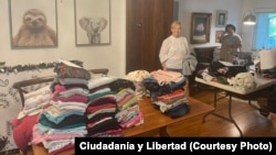 Algunos de los artículos donados por cubanos de Madrid y Miami, con la coordinación de la ONG Ciudadanía y Libertad. 