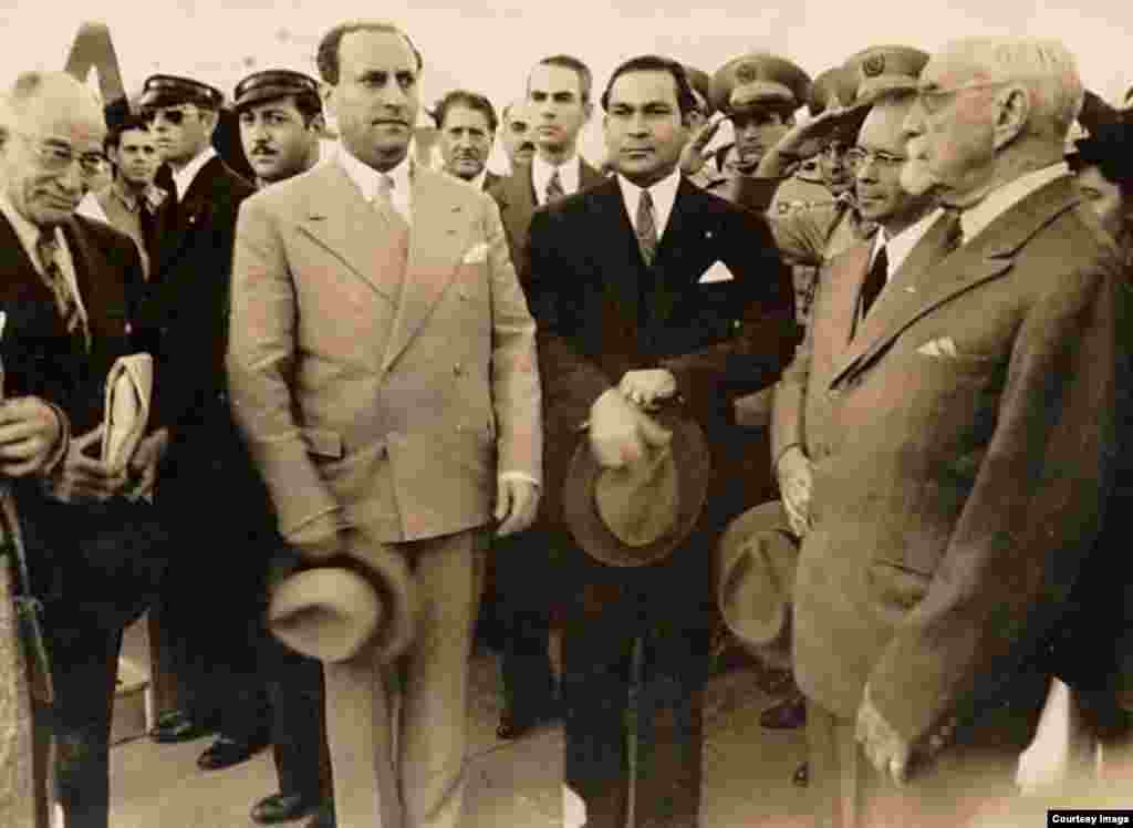 Rafael Calderón en su visita a La Habana. 