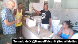 Una bodega en Santiago de Cuba, en esta foto publicada por Manuel Falcón Hernández, gobernador de la esa provincia.